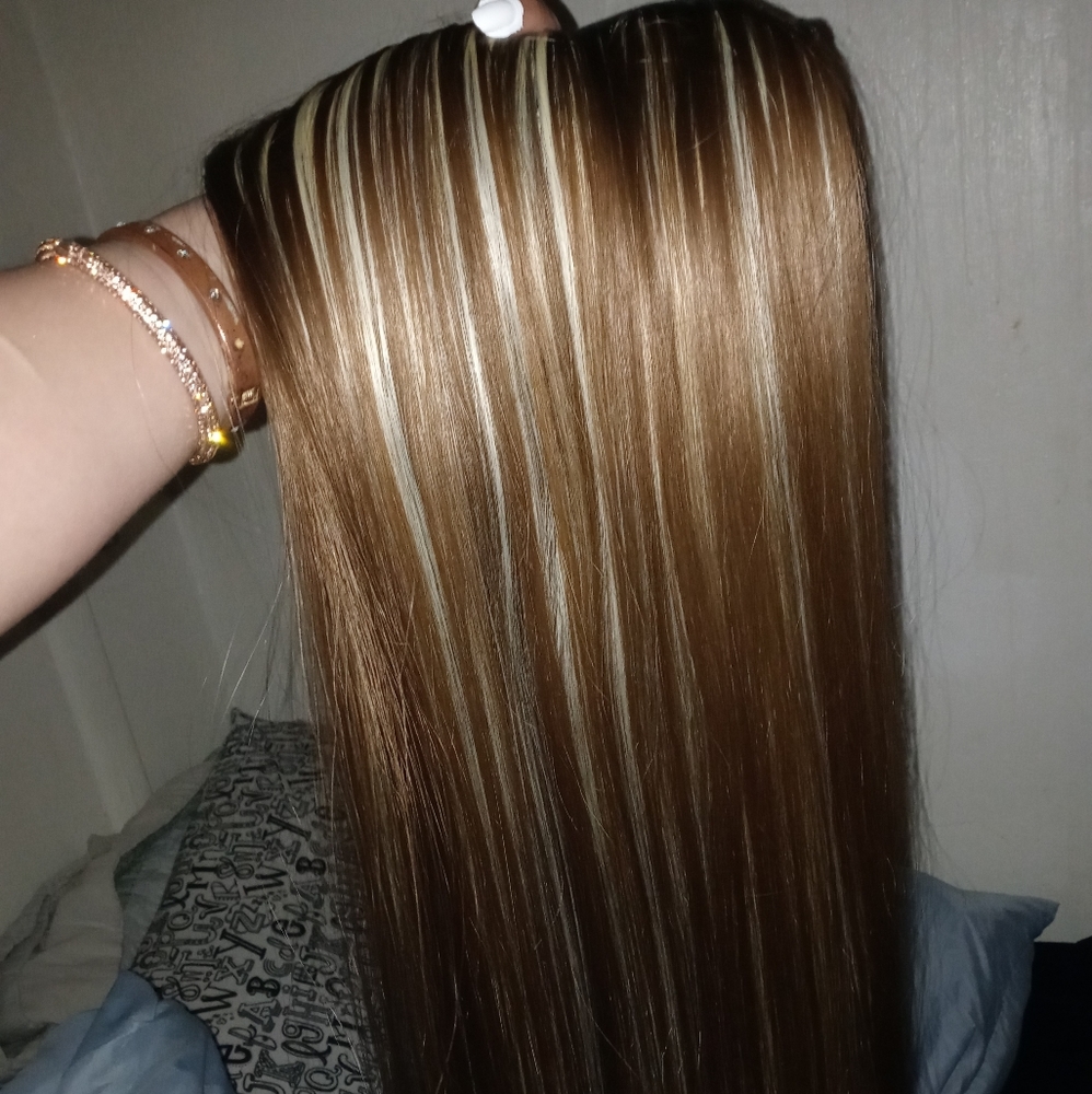 Clip in hair extensions